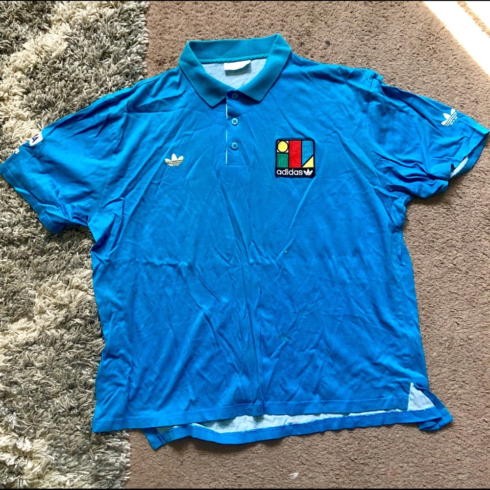 Adidas Vintage 80’s Ivan Lendl tennis polo shirt